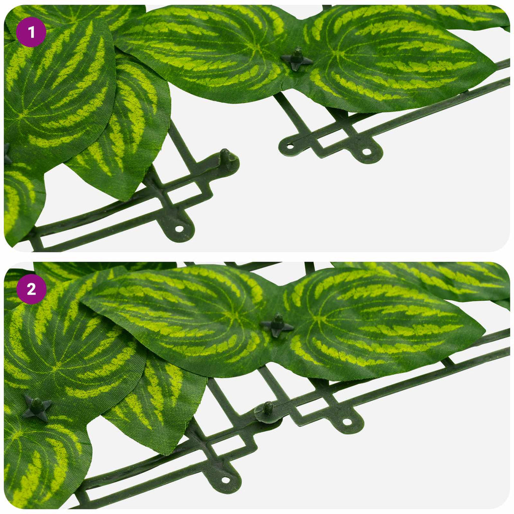 vidaXL Parawan balkonowy z liśćmi Zielony i Żółty 600 x 150 cm