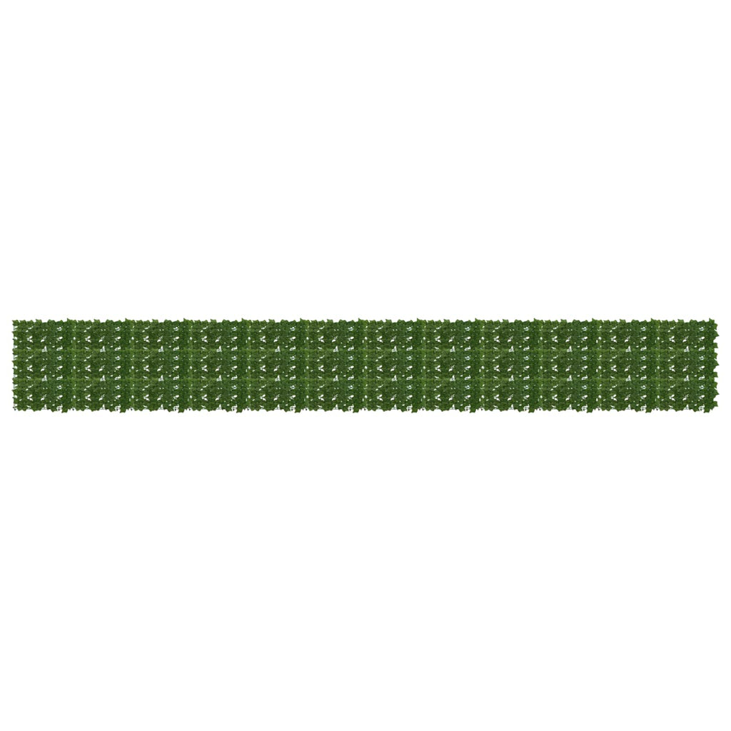 vidaXL Parawan balkonowy z liśćmi zielony 600 x 75 cm