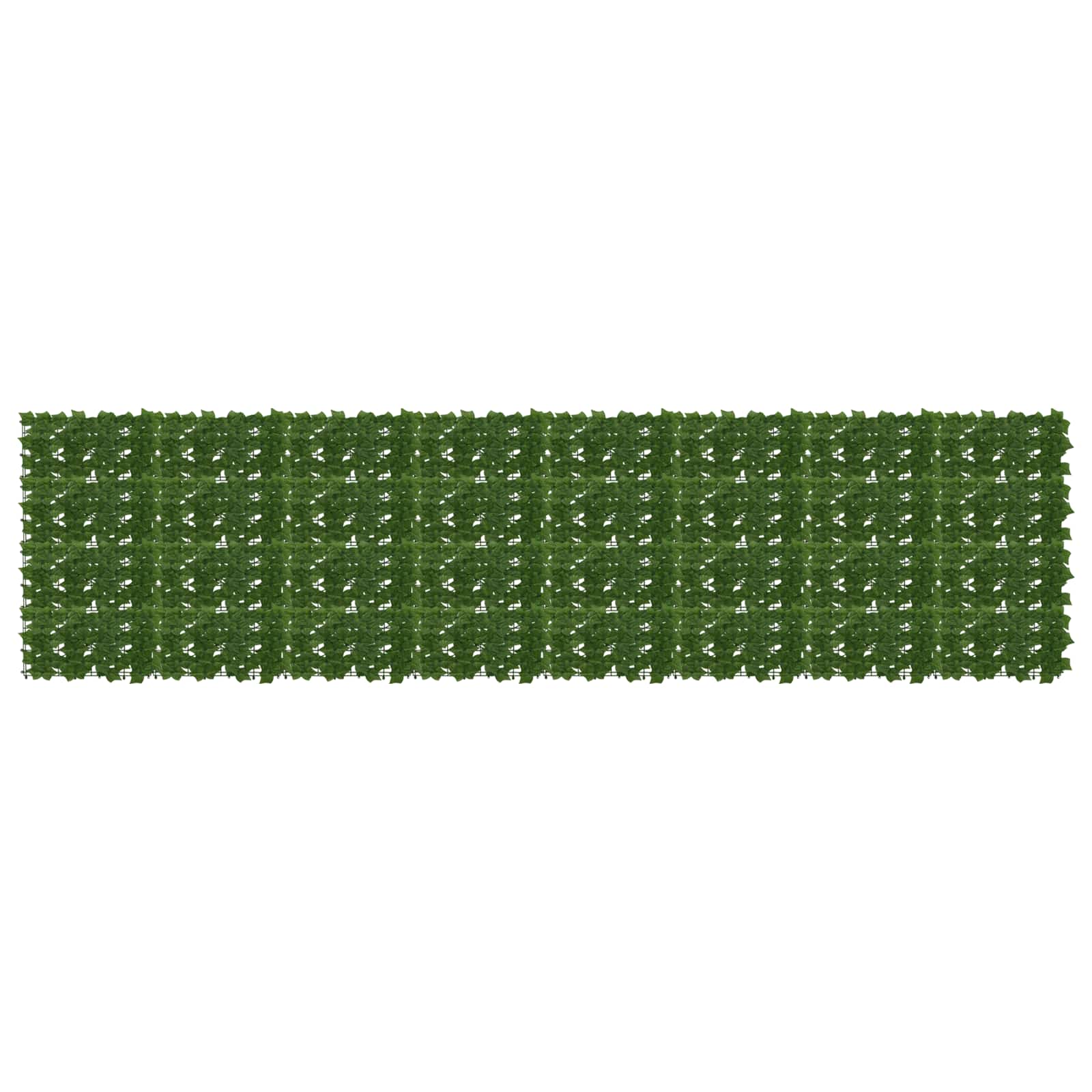vidaXL Parawan balkonowy z liśćmi zielony 400 x 100 cm
