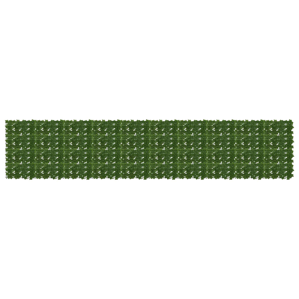 vidaXL Parawan balkonowy z liśćmi zielony 500 x 100 cm