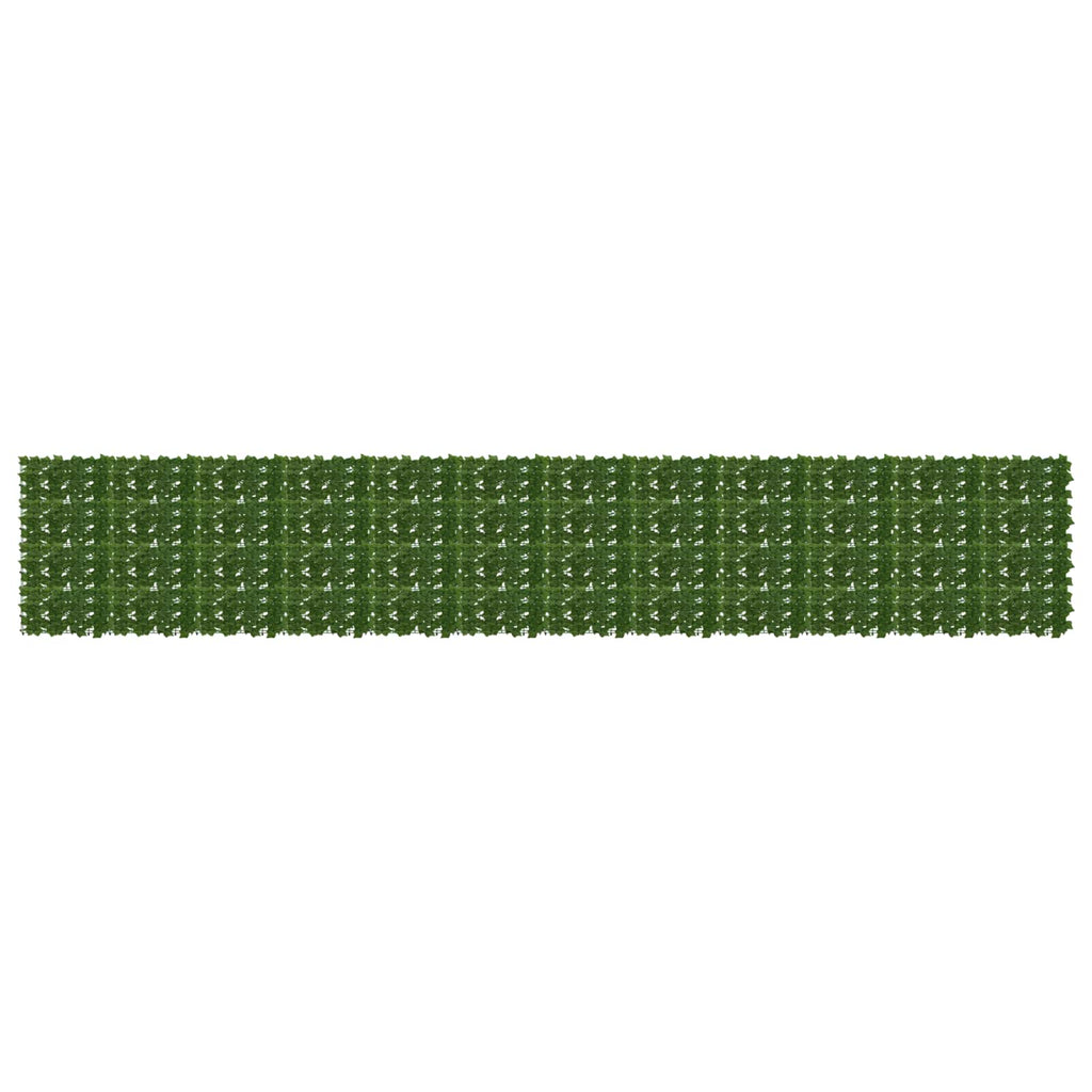 vidaXL Parawan balkonowy z liśćmi zielony 600 x 100 cm