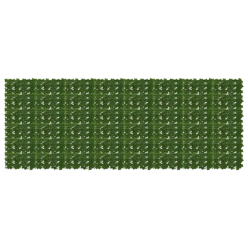 vidaXL Parawan balkonowy z liśćmi zielony 400 x 150 cm
