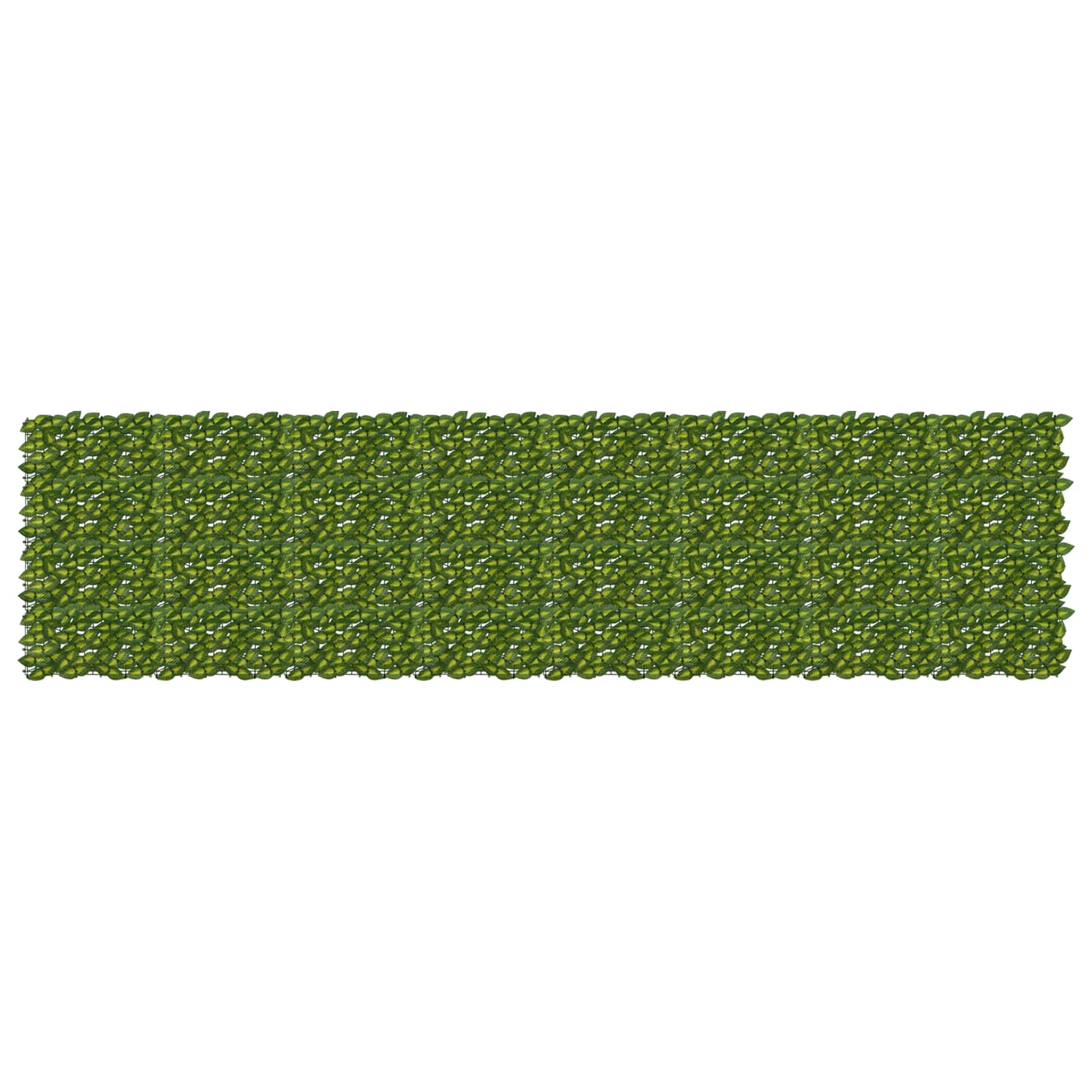 vidaXL Parawan balkonowy z liśćmi Zielony i Żółty 400 x 100 cm