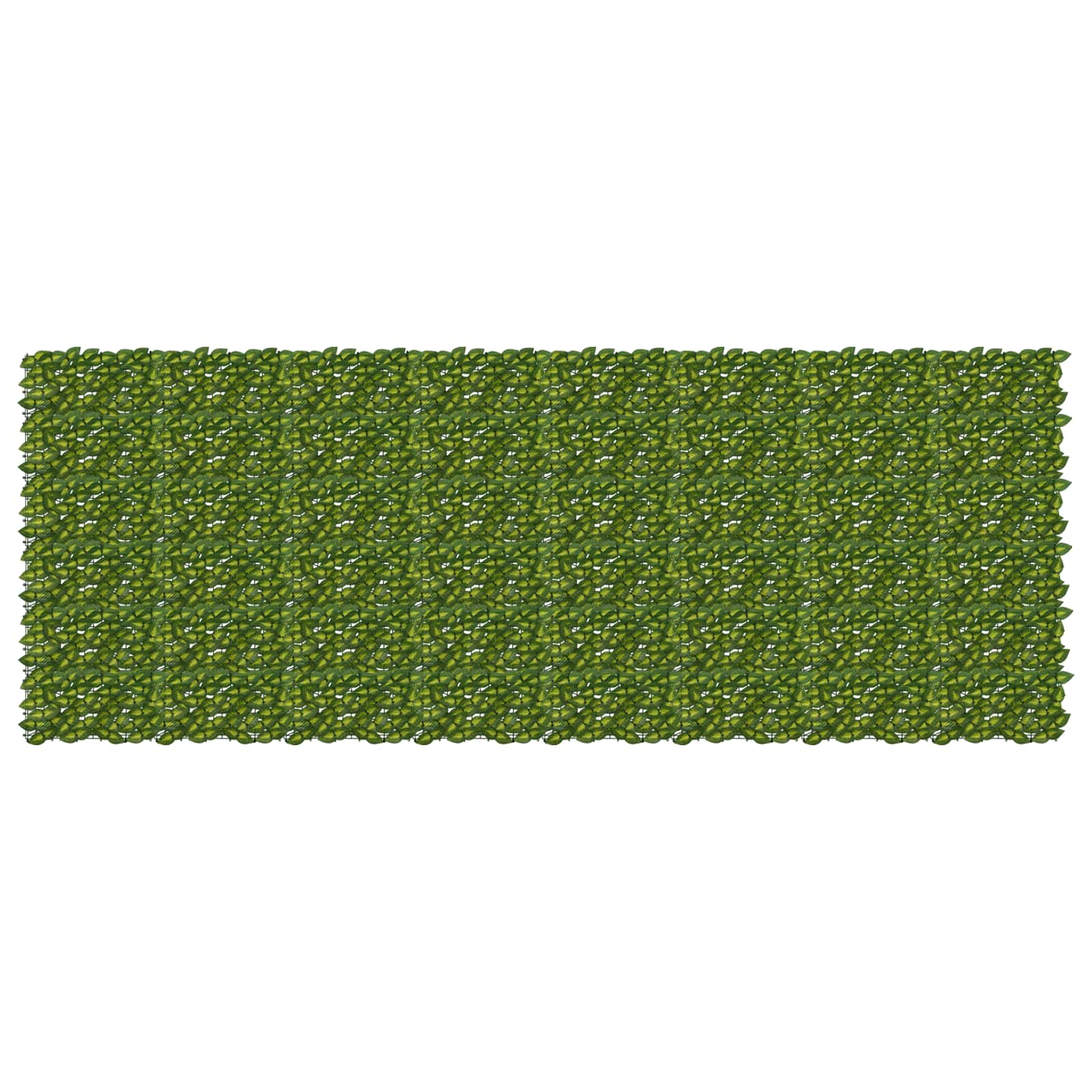 vidaXL Parawan balkonowy z liśćmi Zielony i Żółty 400 x 150 cm