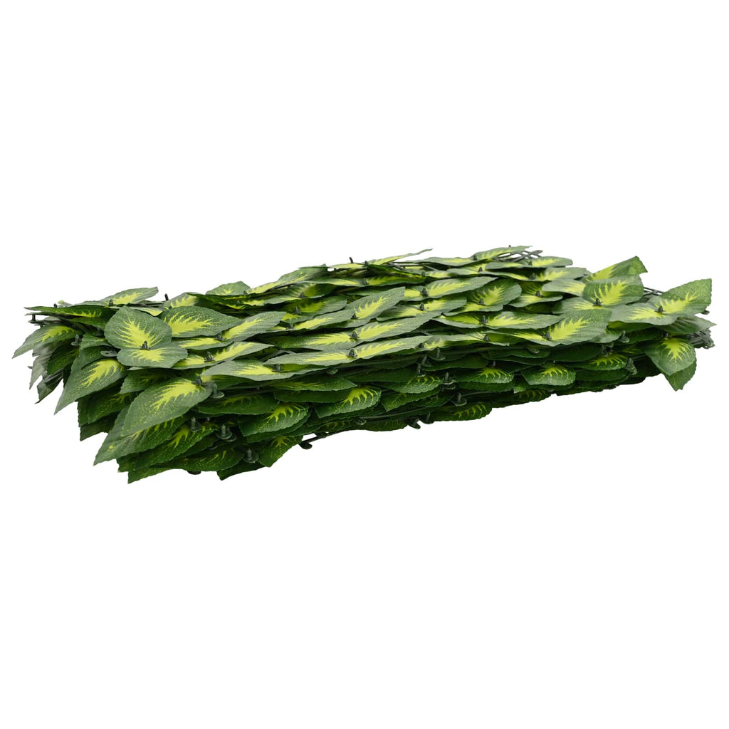 vidaXL Parawan balkonowy z liśćmi Zielony i Żółty 500 x 150 cm