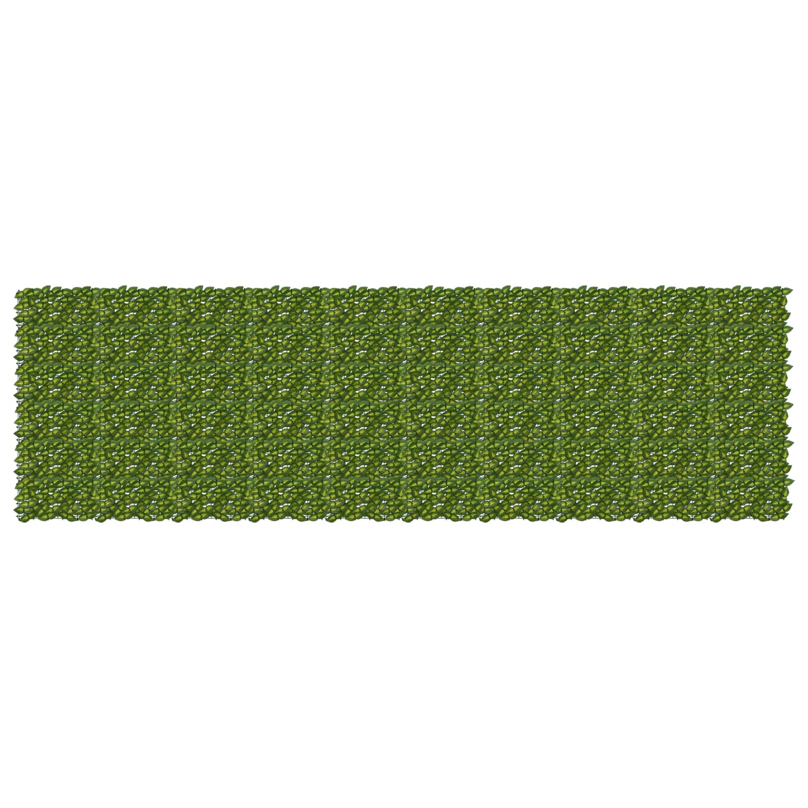 vidaXL Parawan balkonowy z liśćmi Zielony i Żółty 500 x 150 cm