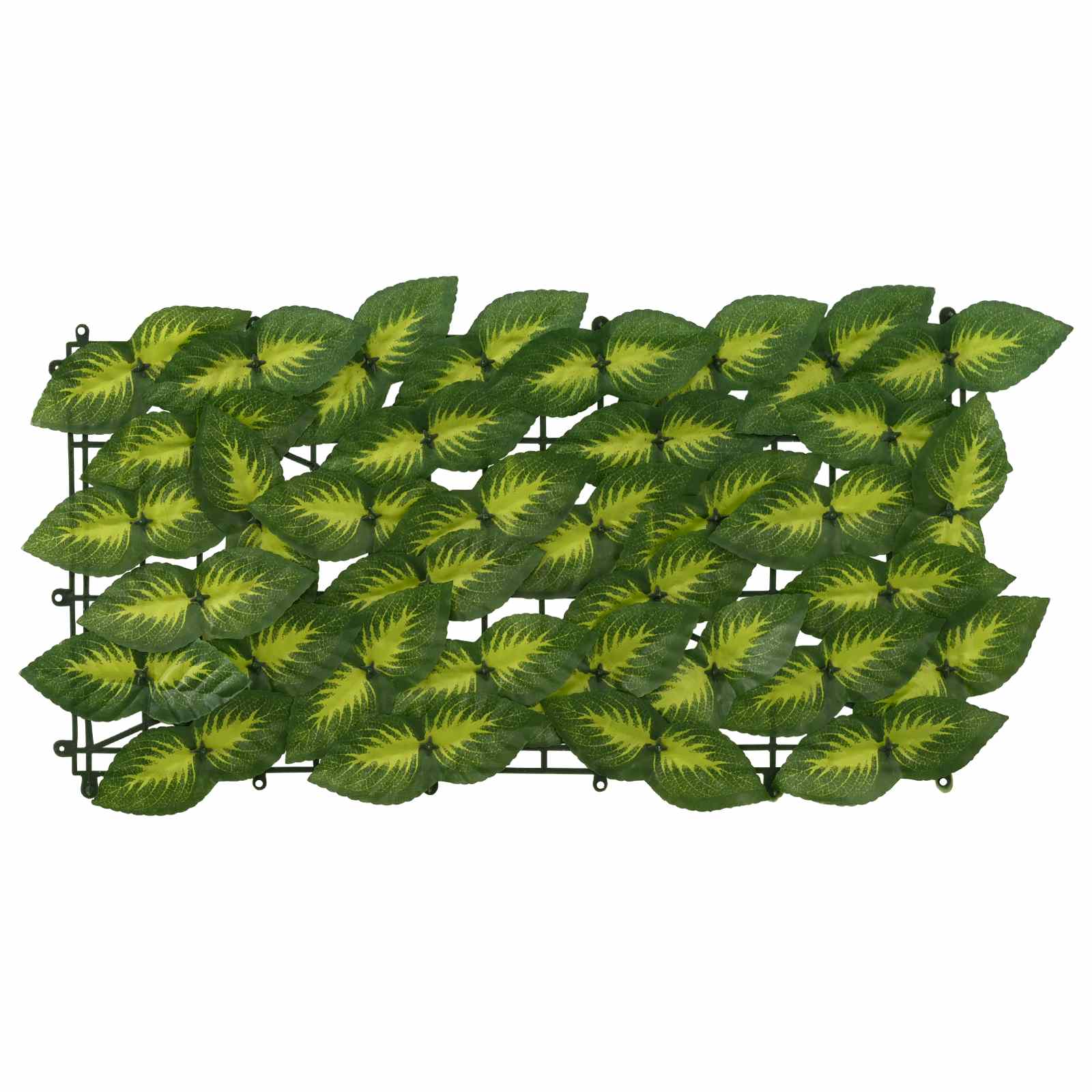 vidaXL Parawan balkonowy z liśćmi Zielony i Żółty 600 x 150 cm