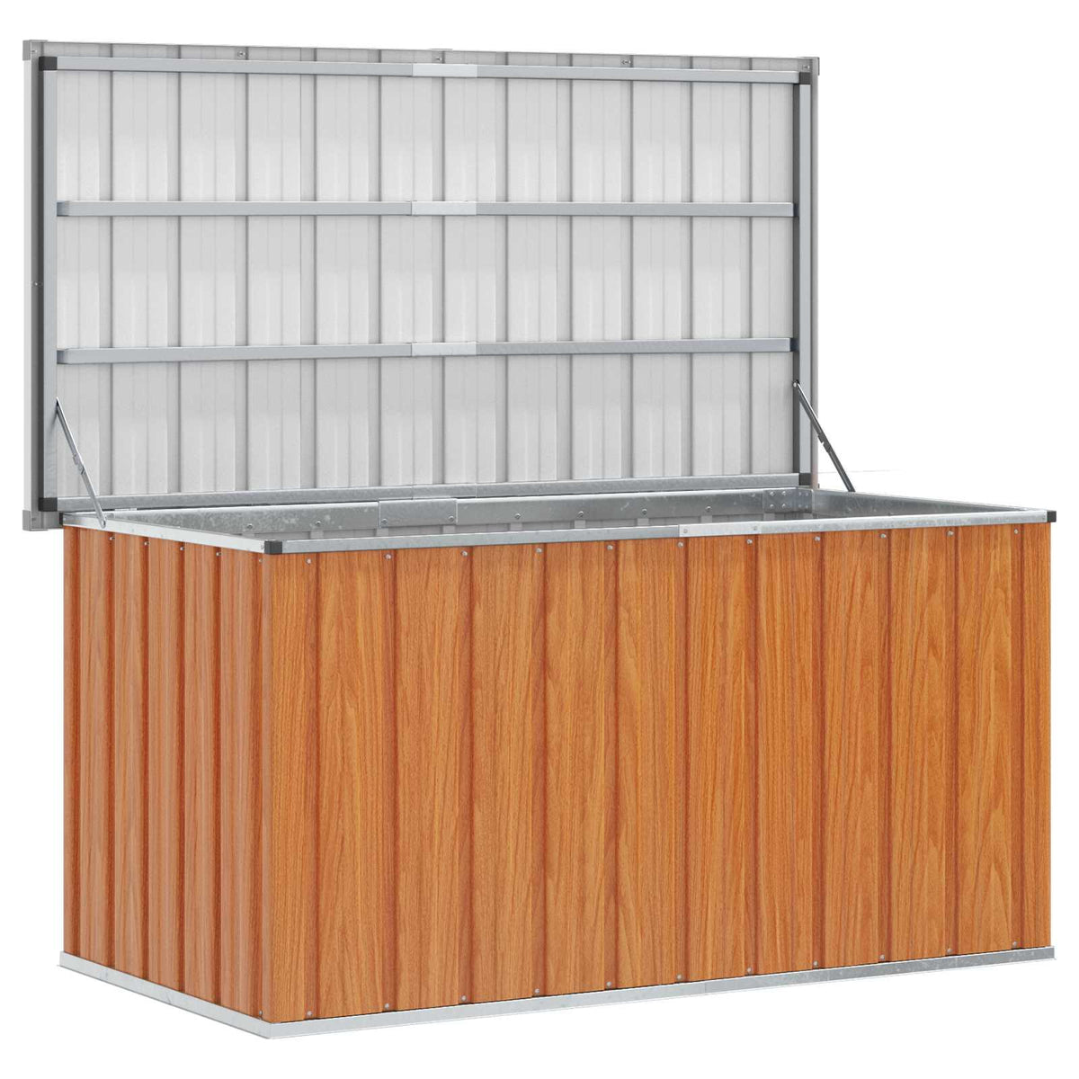 vidaXL Skrzynia do przechowywania na zewnątrz drewno 129 x 67 x 65 cm
