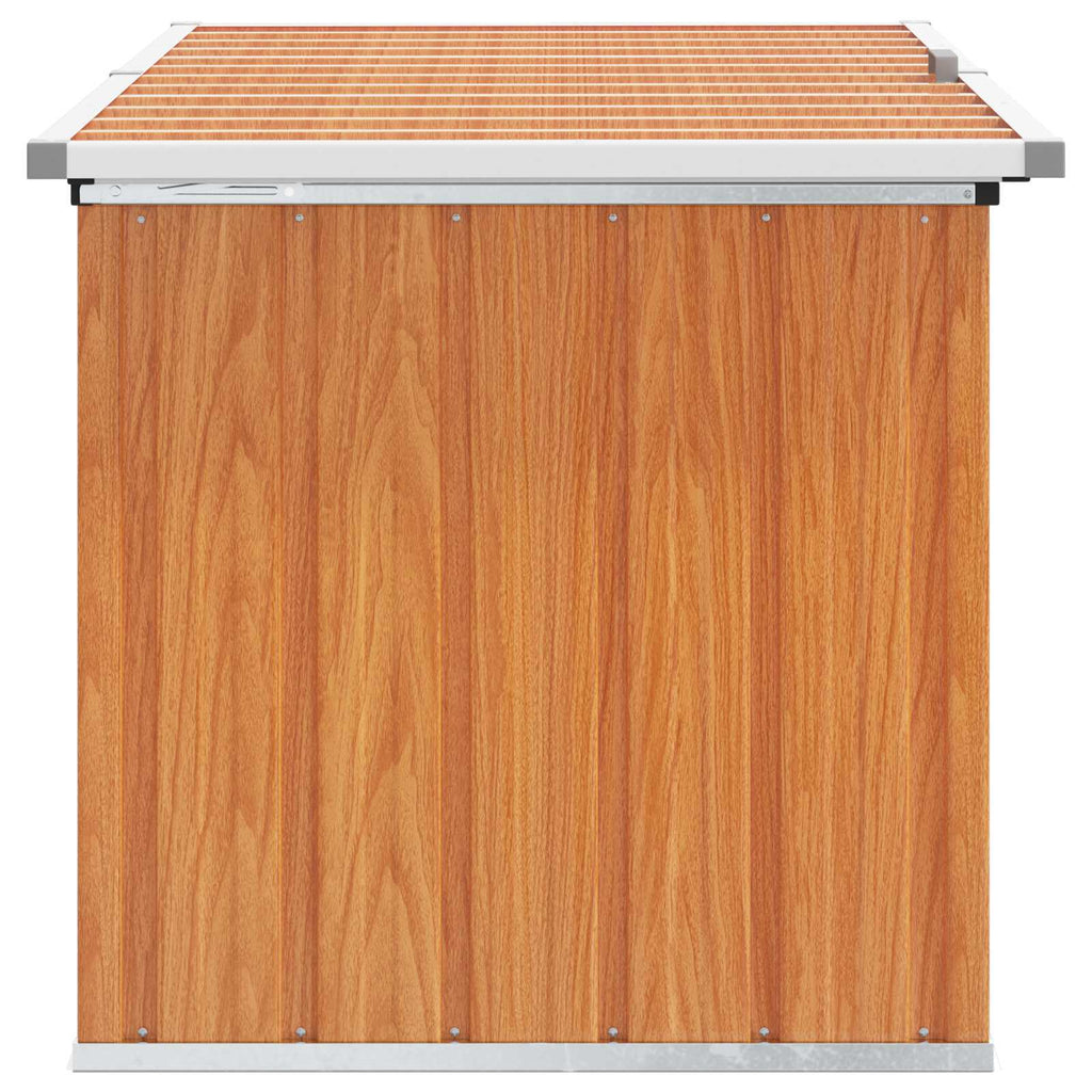 vidaXL Skrzynia do przechowywania na zewnątrz drewno 129 x 67 x 65 cm