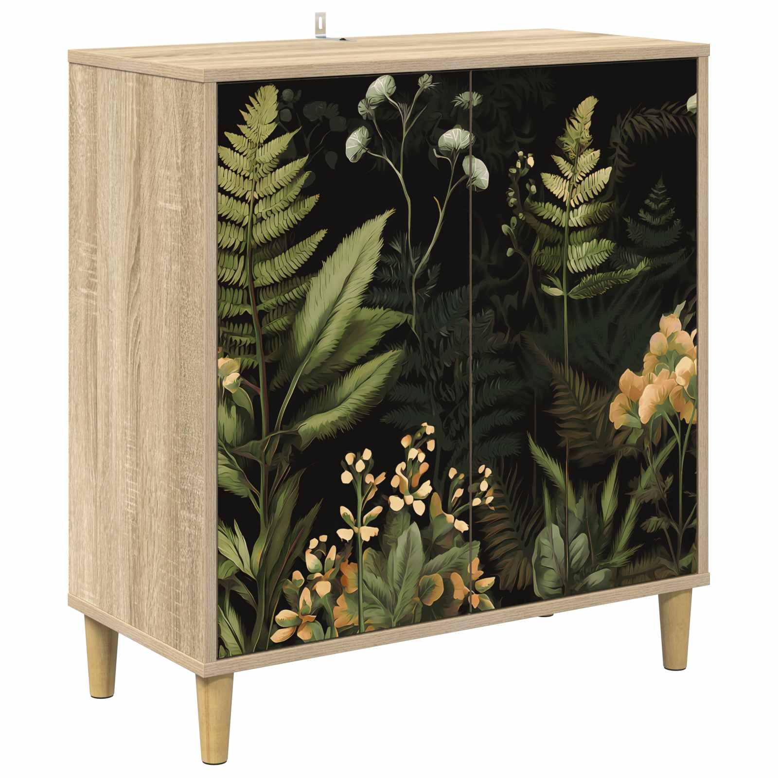 vidaXL Bufet RHENEN Sonoma 69 x 33 x 75 cm Drewno inżynieryjne