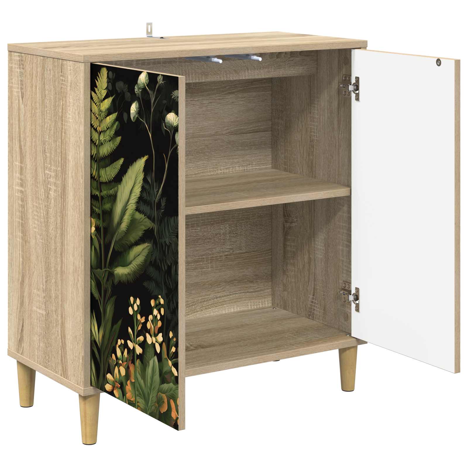 vidaXL Bufet RHENEN Sonoma 69 x 33 x 75 cm Drewno inżynieryjne