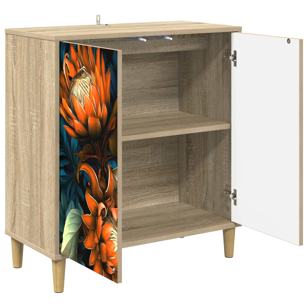 vidaXL Bufet LOCHEM Sonoma 69 x 33 x 75 cm Drewno inżynieryjne
