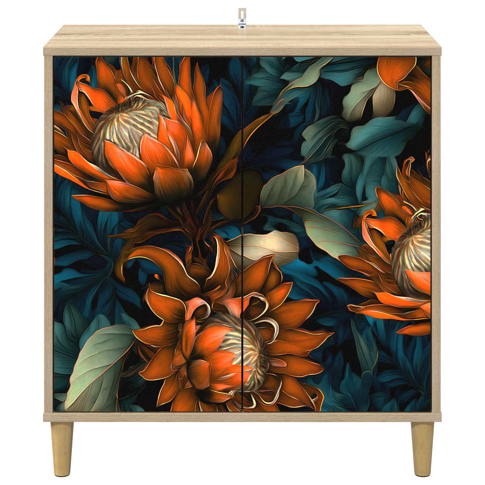 vidaXL Bufet LOCHEM Sonoma 69 x 33 x 75 cm Drewno inżynieryjne