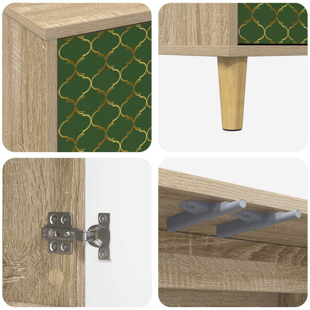 vidaXL Bufet GELEEN Sonoma 69 x 33 x 75 cm Drewno inżynieryjne