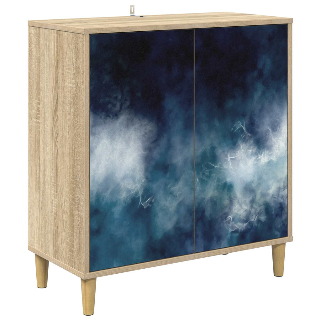 vidaXL Bufet RAALTE Sonoma 69 x 33 x 75 cm Drewno inżynieryjne