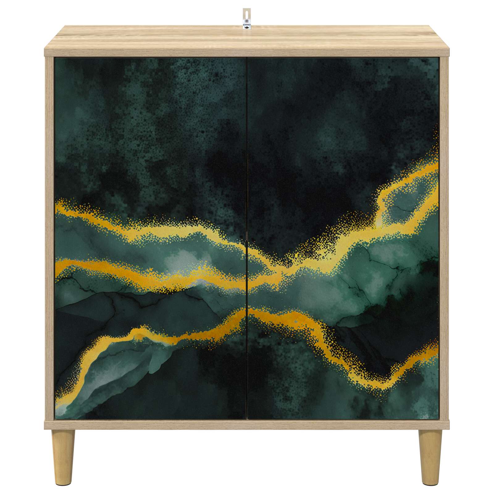 vidaXL Bufet WIJHE Sonoma 69 x 33 x 75 cm Drewno inżynieryjne