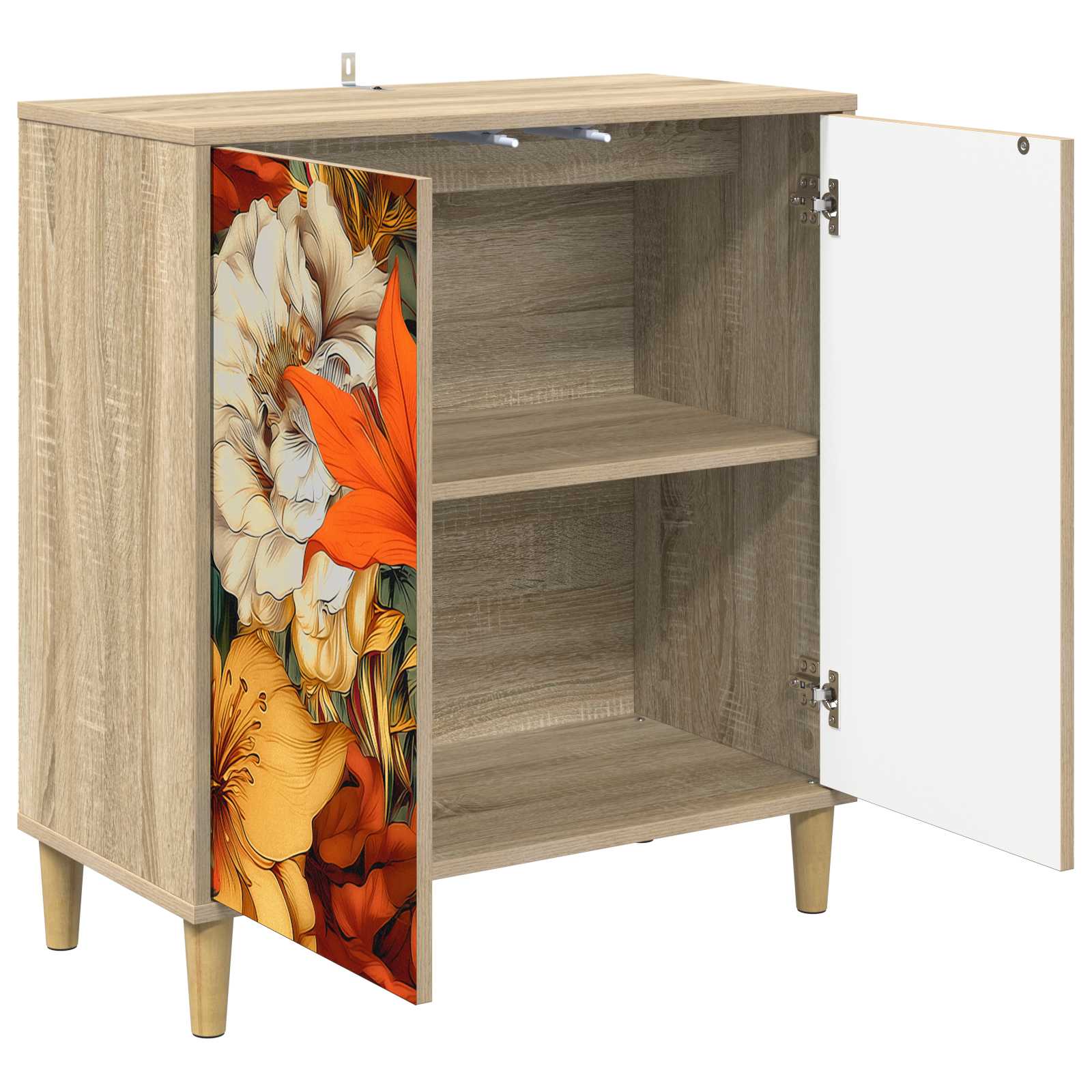 vidaXL Bufet GENNEP Sonoma 69 x 33 x 75 cm Drewno inżynieryjne
