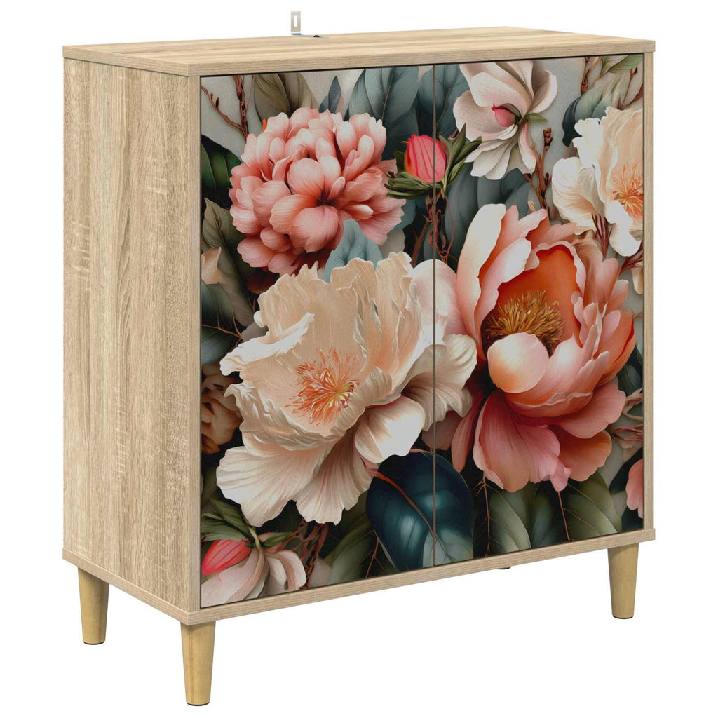 vidaXL Bufet BORNE Sonoma 69 x 33 x 75 cm Drewno inżynieryjne