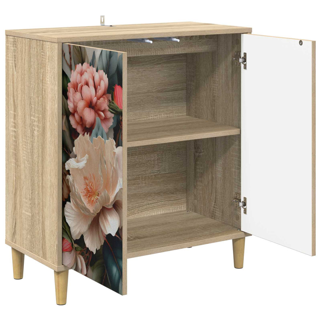 vidaXL Bufet BORNE Sonoma 69 x 33 x 75 cm Drewno inżynieryjne