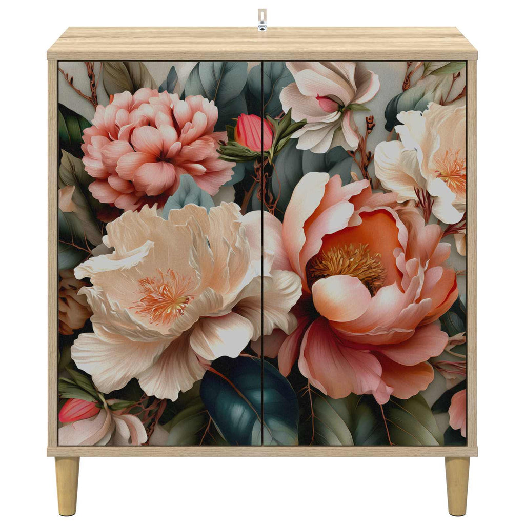 vidaXL Bufet BORNE Sonoma 69 x 33 x 75 cm Drewno inżynieryjne
