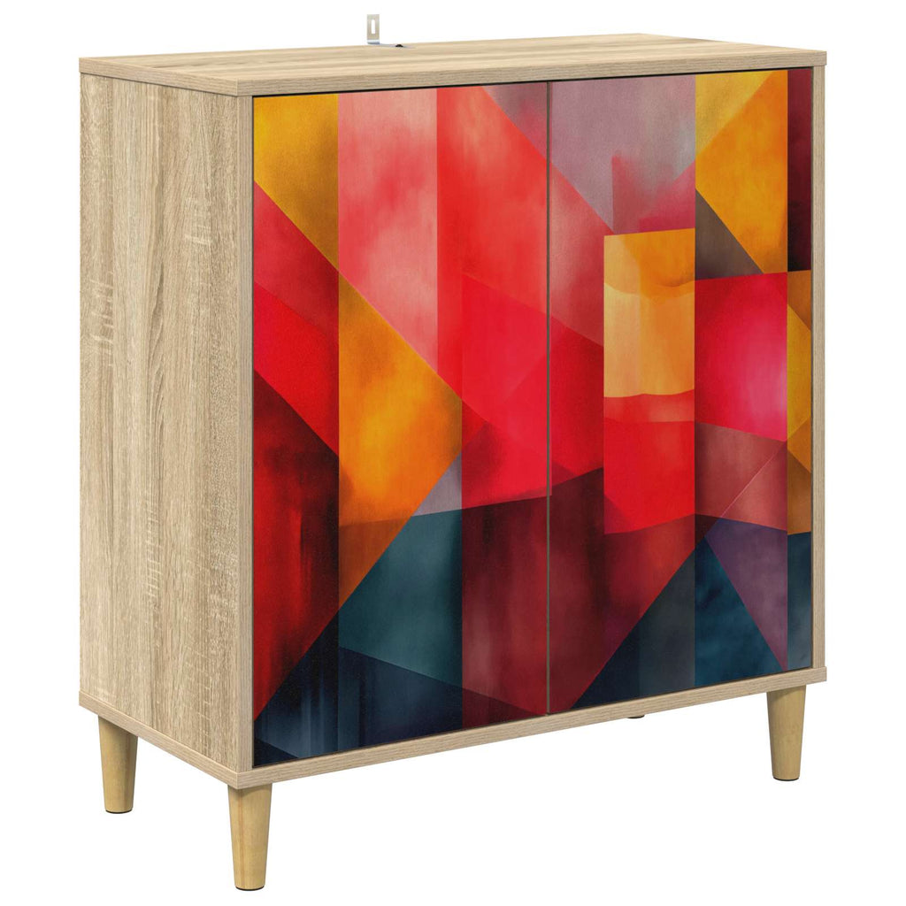 vidaXL Bufet HEESCH Sonoma 69 x 33 x 75 cm Drewno inżynieryjne
