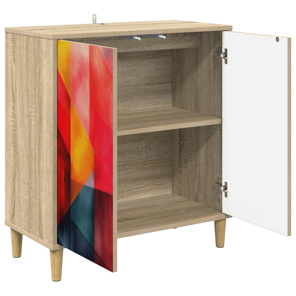 vidaXL Bufet HEESCH Sonoma 69 x 33 x 75 cm Drewno inżynieryjne