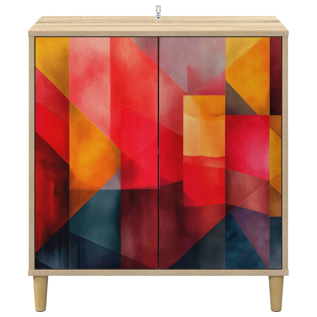 vidaXL Bufet HEESCH Sonoma 69 x 33 x 75 cm Drewno inżynieryjne