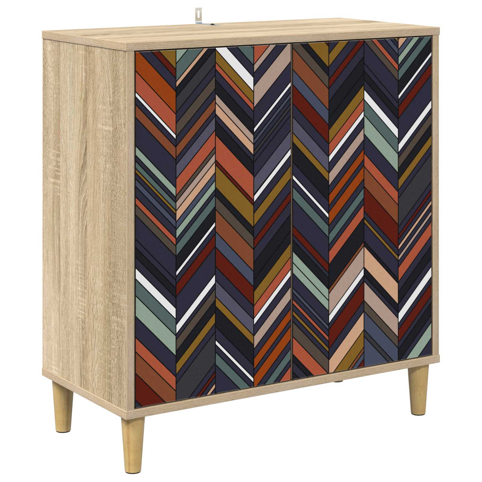 vidaXL Bufet OMMEN Sonoma 69 x 33 x 75 cm Drewno inżynieryjne