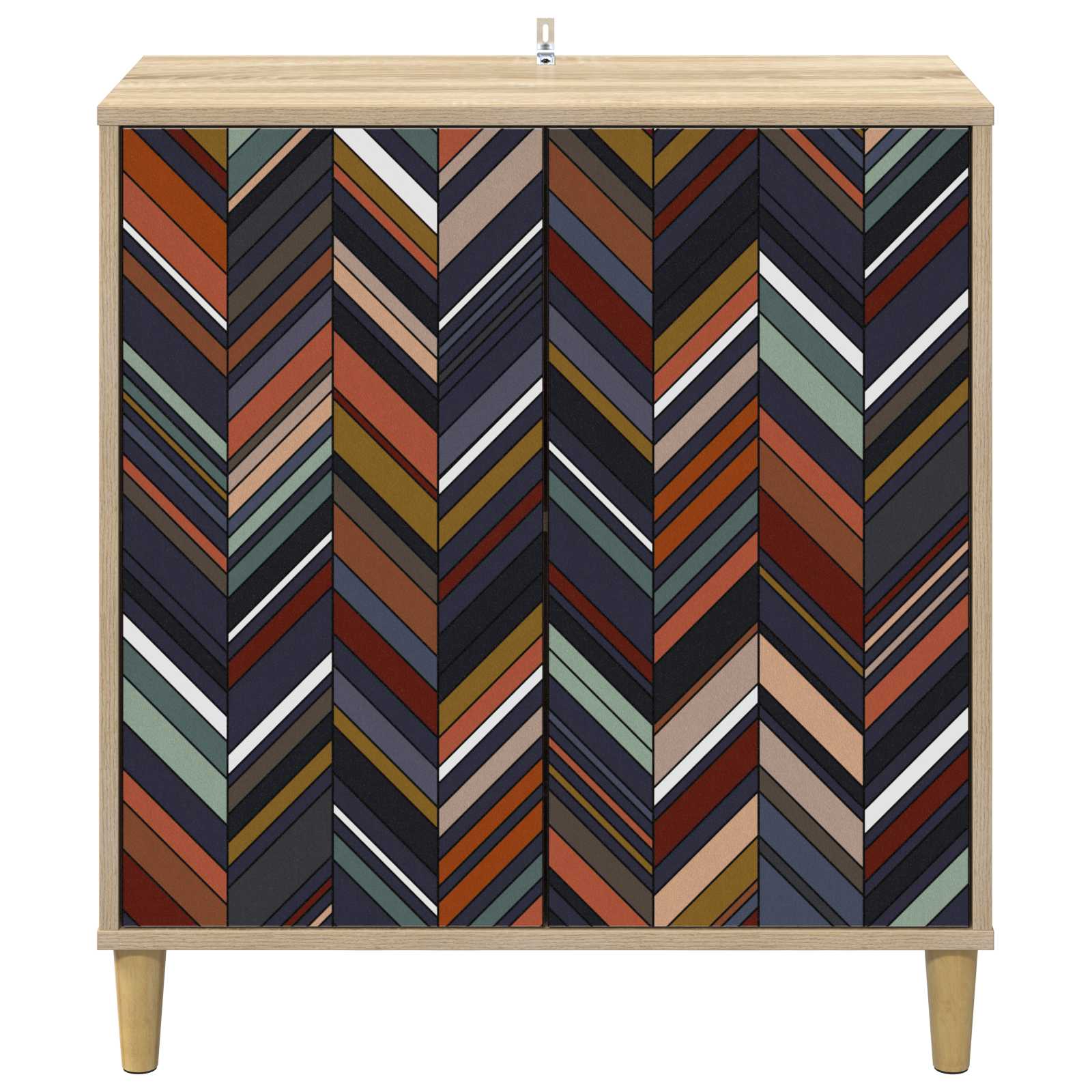 vidaXL Bufet OMMEN Sonoma 69 x 33 x 75 cm Drewno inżynieryjne