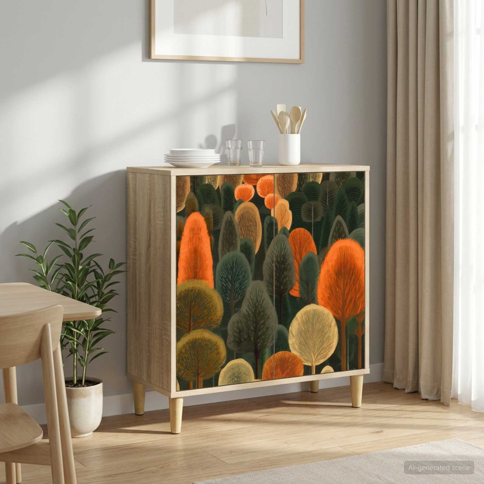vidaXL Bufet ZAANDAM Sonoma 69 x 33 x 75 cm Drewno inżynieryjne