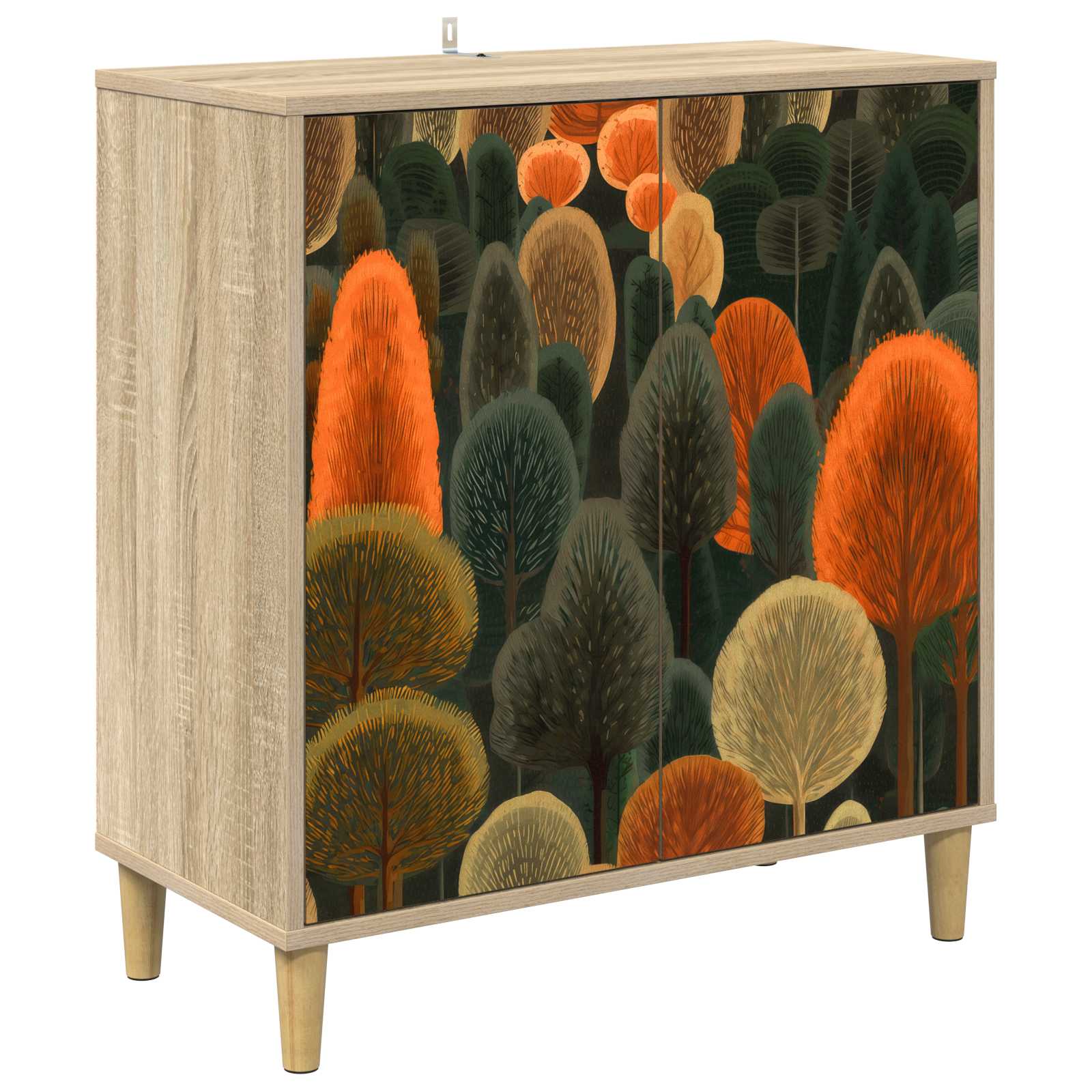 vidaXL Bufet ZAANDAM Sonoma 69 x 33 x 75 cm Drewno inżynieryjne