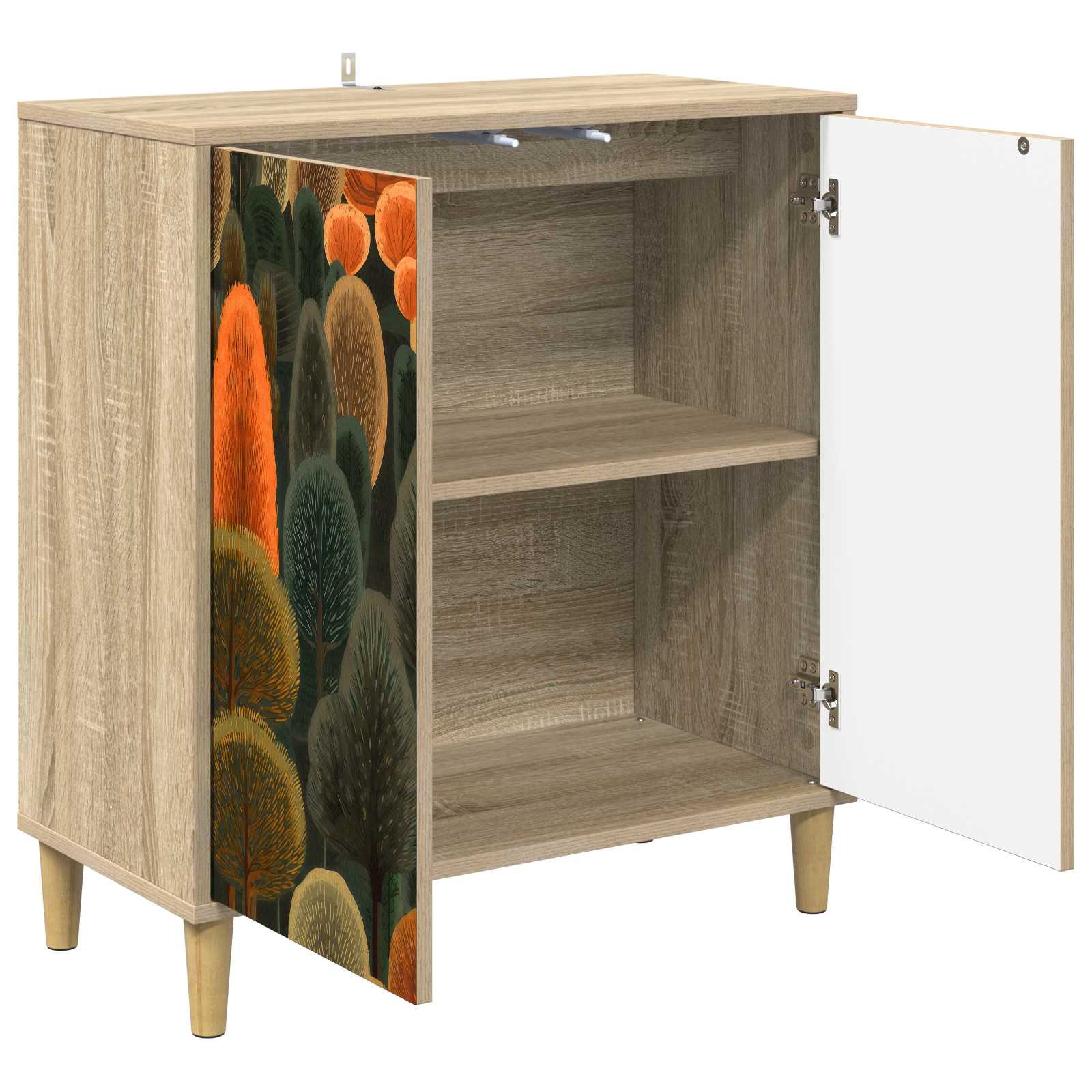 vidaXL Bufet ZAANDAM Sonoma 69 x 33 x 75 cm Drewno inżynieryjne