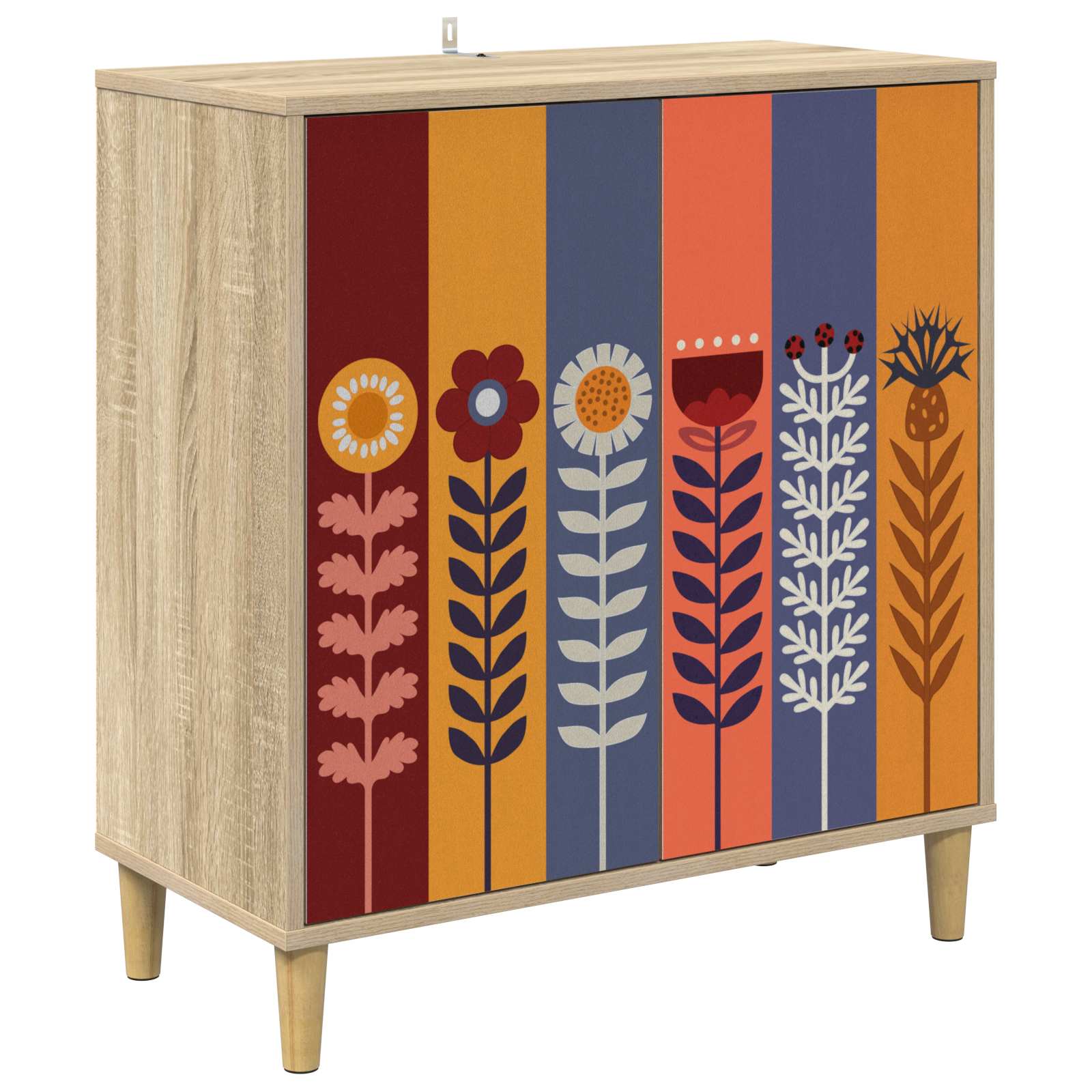 vidaXL Bufet ESSEN Sonoma 69 x 33 x 75 cm Drewno inżynieryjne