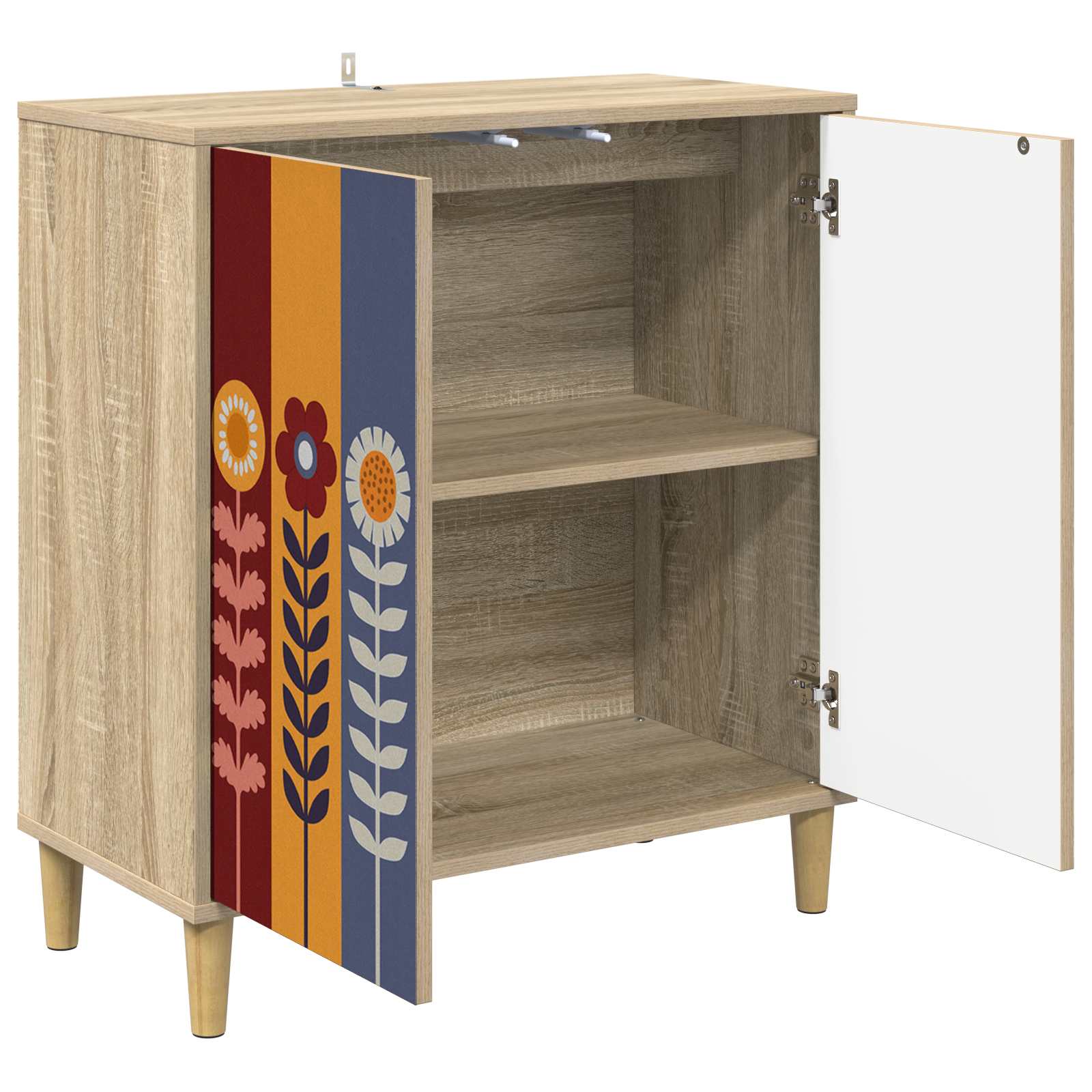 vidaXL Bufet ESSEN Sonoma 69 x 33 x 75 cm Drewno inżynieryjne