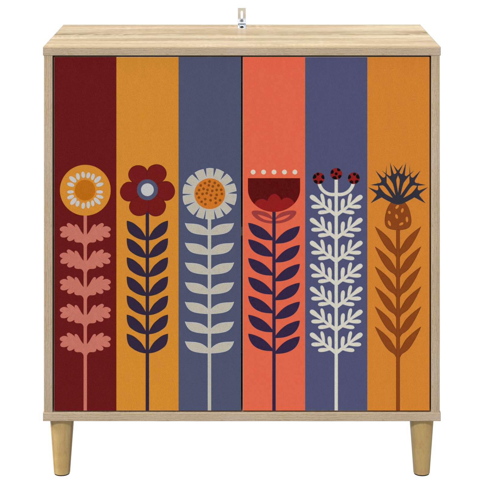 vidaXL Bufet ESSEN Sonoma 69 x 33 x 75 cm Drewno inżynieryjne