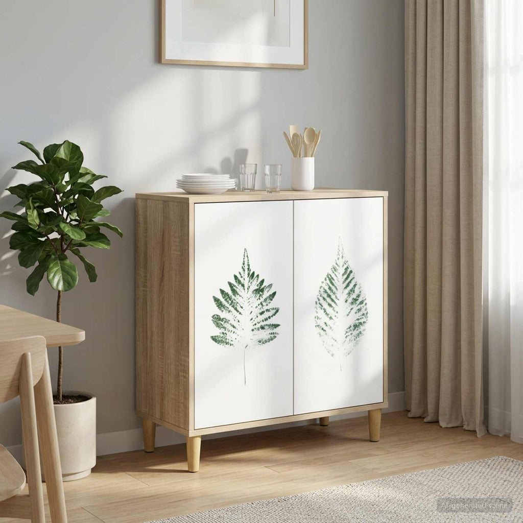 vidaXL Bufet HANAU Sonoma 69 x 33 x 75 cm Drewno inżynieryjne