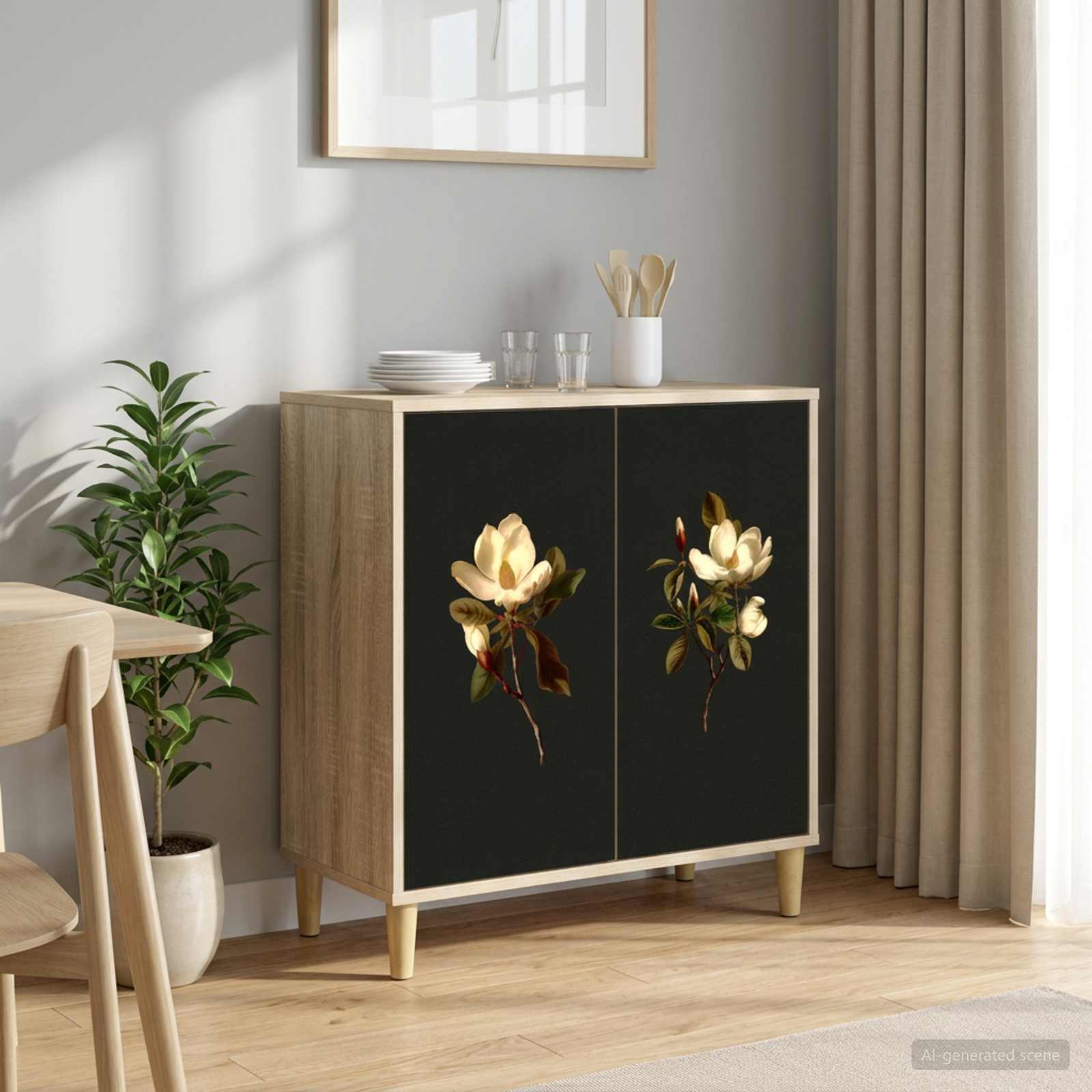 vidaXL Bufet BREMEN Sonoma 69 x 33 x 75 cm Drewno inżynieryjne