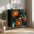 vidaXL Bufet LOCHEM Czarny dąb 69 x 33 x 76 cm Drewno inżynieryjne