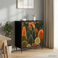 vidaXL Bufet ZAANDAM Czarny dąb 69 x 33 x 76 cm Drewno inżynieryjne