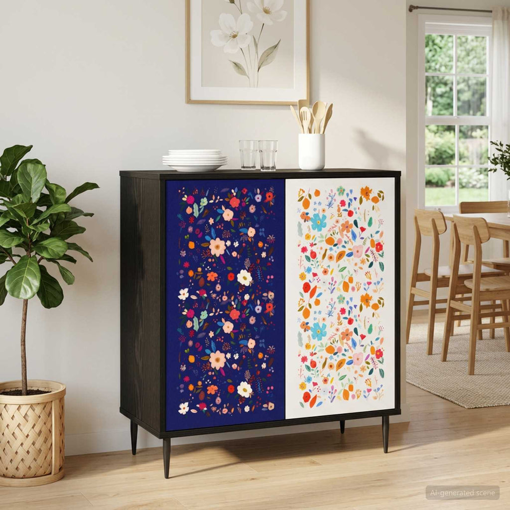 vidaXL Bufet MAINZ Czarny dąb 69 x 33 x 76 cm Drewno inżynieryjne