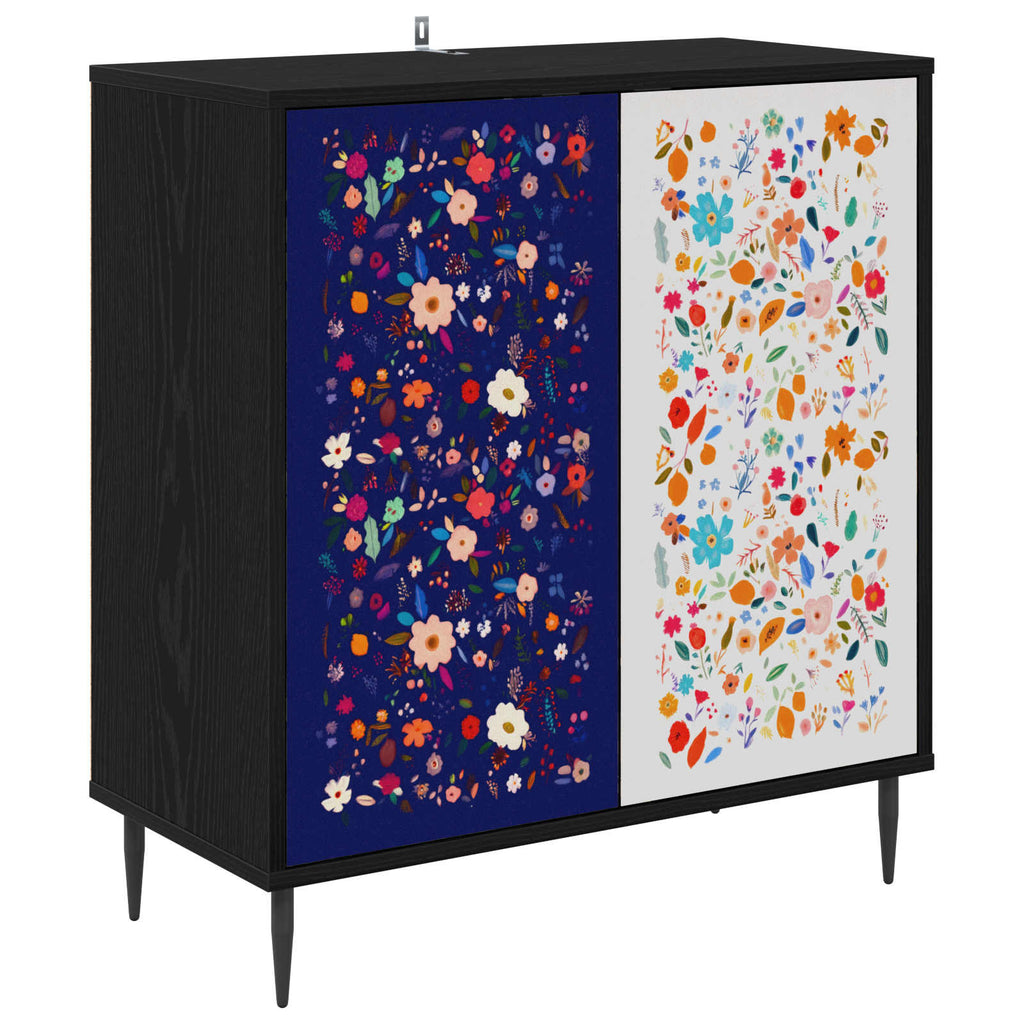 vidaXL Bufet MAINZ Czarny dąb 69 x 33 x 76 cm Drewno inżynieryjne