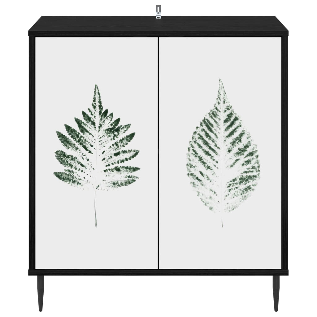 vidaXL Bufet HANAU Czarny dąb 69 x 33 x 76 cm Drewno inżynieryjne