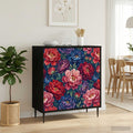 vidaXL Bufet AACHEN Czarny dąb 69 x 33 x 76 cm Drewno inżynieryjne