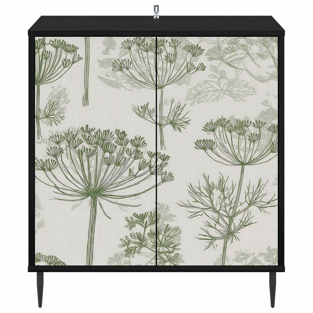 vidaXL Bufet GOTHA Czarny dąb 69 x 33 x 76 cm Drewno inżynieryjne
