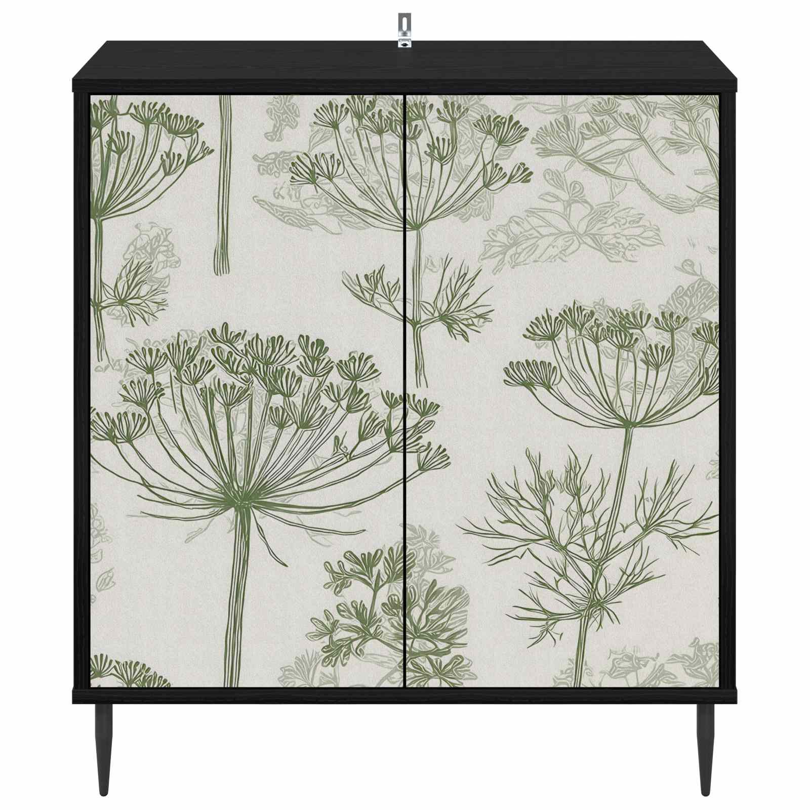vidaXL Bufet GOTHA Czarny dąb 69 x 33 x 76 cm Drewno inżynieryjne