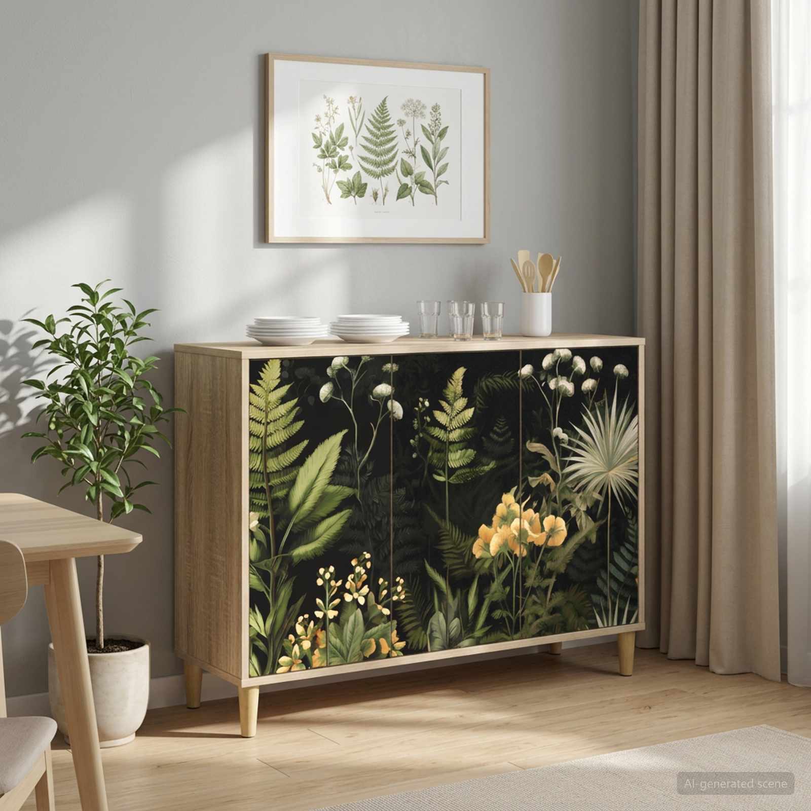 vidaXL Bufet RHENEN Sonoma 102 x 33 x 75 cm Drewno inżynieryjne