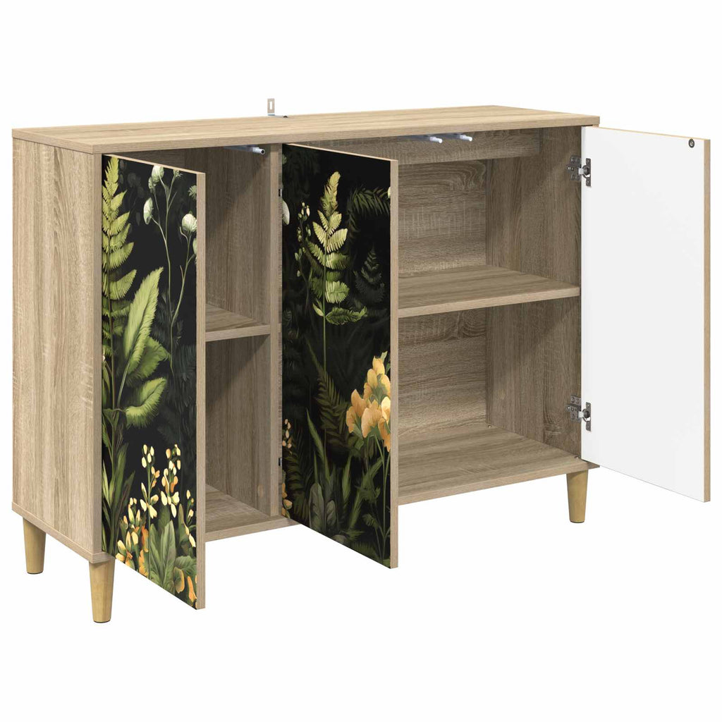 vidaXL Bufet RHENEN Sonoma 102 x 33 x 75 cm Drewno inżynieryjne