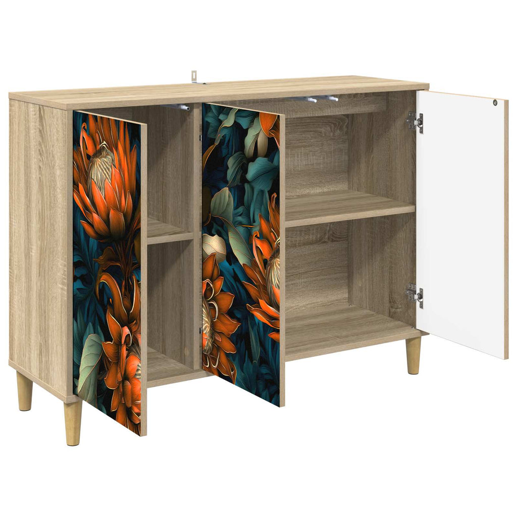 vidaXL Bufet LOCHEM Sonoma 102 x 33 x 75 cm Drewno inżynieryjne
