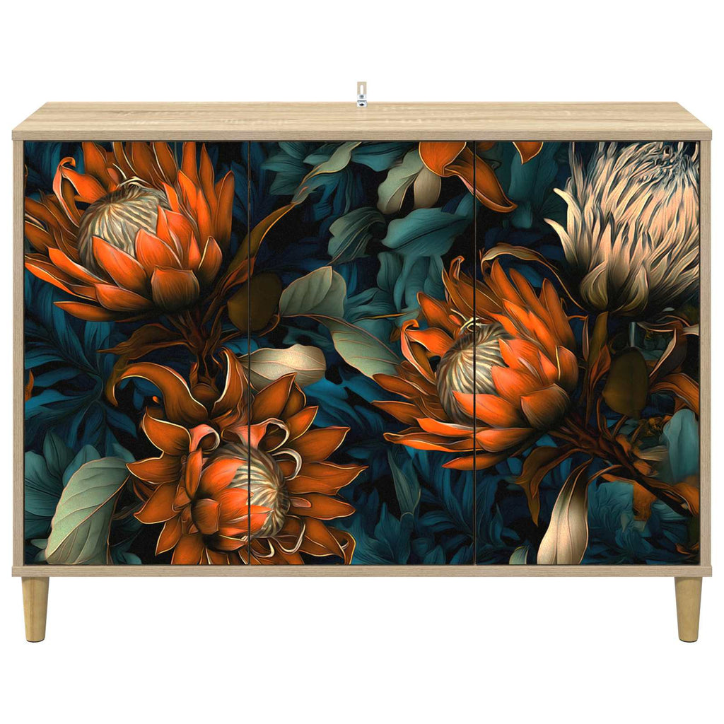 vidaXL Bufet LOCHEM Sonoma 102 x 33 x 75 cm Drewno inżynieryjne