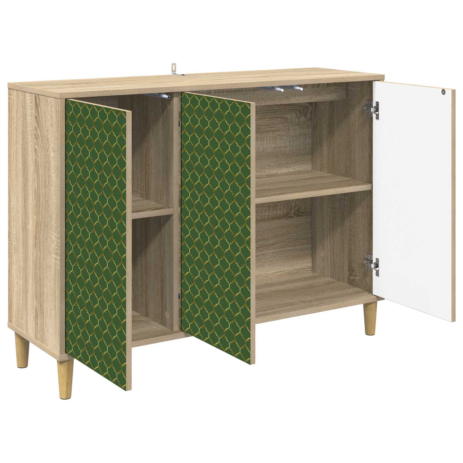 vidaXL Bufet GELEEN Sonoma 102 x 33 x 75 cm Drewno inżynieryjne